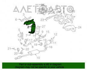 Front Upper Manifold Guard for Toyota Highlander 2010 Hybrid