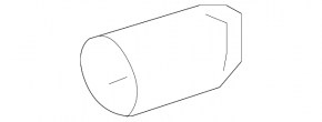 Toyota Camry 18-24 chrome muffler tip
