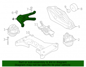 Right Engine Mount Bracket BMW X5 G05 19-25 3.0L Twin Turbo, XDrive40i, 3.0L, AWD, Without M4. AWD
