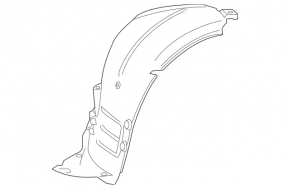 Front right fender liner for Mercedes S-class W221