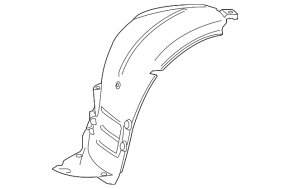 Front right fender liner for Mercedes S-class W221