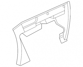 VW Taos 22-25 passenger knee dashboard trim
