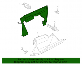 VW Taos 22-25 passenger knee dashboard trim