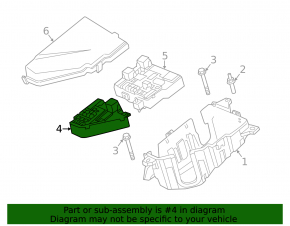 Fuse box underhood Volvo V90 17-22 usa front