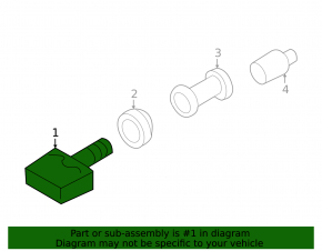 Wheel Pressure Sensor Nissan Versa Note 13-19 315mhz