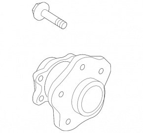 Rear left hub Nissan Rogue 07-12