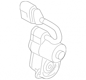 Rear left brake caliper motor for an Audi A6 07-11