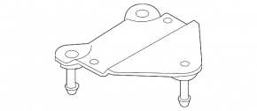 ABS bracket Audi A6 C7 12-15 pre-rest, upper