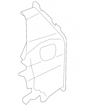 Right side radiator deflector Audi Q7 4L 10-15