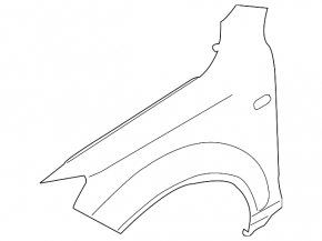 Front left wing Audi Q7 4L 10-15 aluminum
