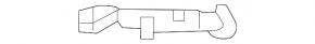 Front bumper mount, right fender, Lexus IS 17-20