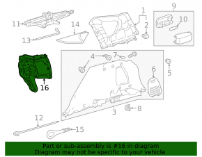 Bracket for jack Toyota Rav4 13-18