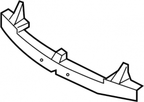 Infiniti G25 G37 4D 10-15 Front Bumper Absorber