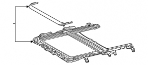 Hatch mechanism frame Lexus Hs250h 10-12