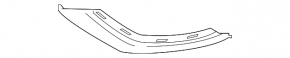 Front bumper molding chrome lower left Mitsubishi Outlander 16-21 rest OEM