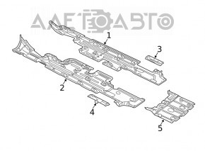 Bottom protection right Chrysler 300 11-14