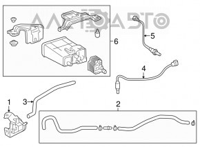 Lexus ES350 13-18 carbon canister absorber