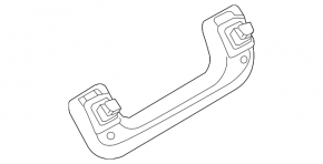 Front right ceiling handle for Audi E-Tron 20-23, black, scuffed
