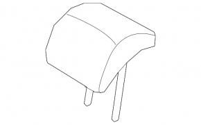 Kia Niro 17-22 HEV rear center headrest, PHEV cloth, gray