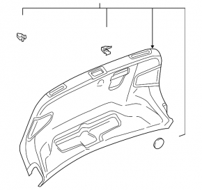 Audi A3 8V 15-20 4d, 5d trunk lid trim