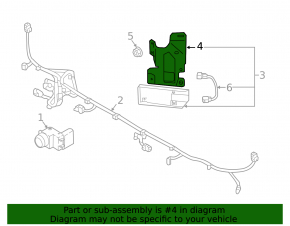BSM Blind Spot Sensor Bracket Right Hyundai Kona 18-21