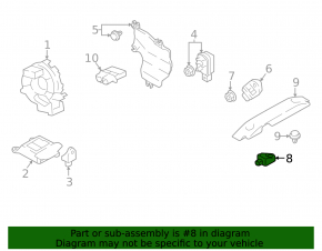 Airbag sensor rear center Subaru Impreza 17-23 GK