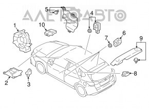 Airbag sensor rear center Subaru Impreza 17-23 GK