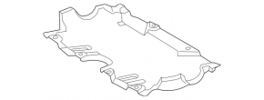 Front engine guard Mercedes GLC 300/350e/43 16-22