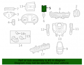 Ignition switch under Start/Stop Mercedes GLC 16-22