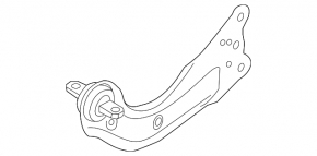 Rear right longitudinal control arm Mazda 3 14-18 BM