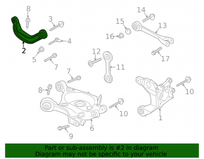 Upper rear left control arm for Ford Mustang mk6 15-23