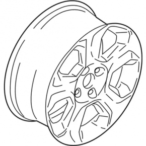 Wheel disk R16 Ford Ecosport 18-22 type 1, light curb