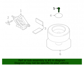 Mazda6 09-13 spare tire carrier