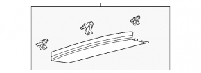 Upper Trunk Door Trim Ford Mustang Mach-E 21-23 Black