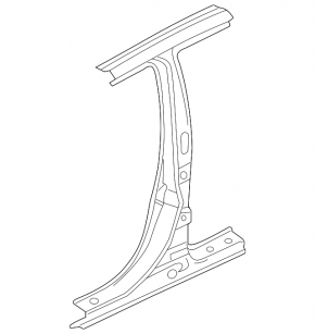 Mitsubishi Galant 04-07 right center pillar