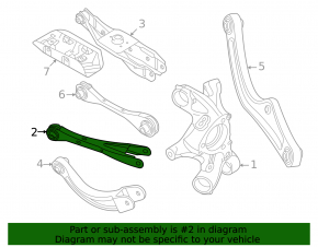 Rear left transverse control arm Volkswagen ID.4 21-23 lower