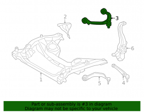 Upper front left control arm BMW 7 G11 G12 16-22 RWD