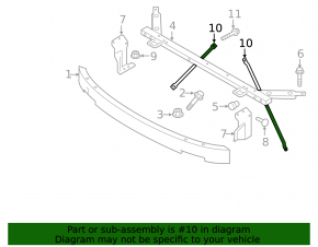Left TV strut for Volvo XC90 21-26
