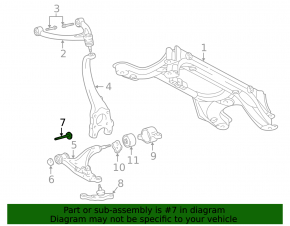Camber bolt Lexus IS 06-13 front