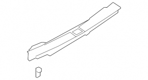 Audi Q7 16-26 trunk opening trim, black, worn