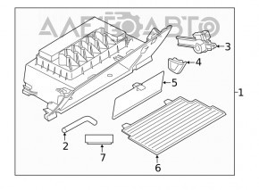 Glove box, glove compartment BMW X2 F39 18-23 black