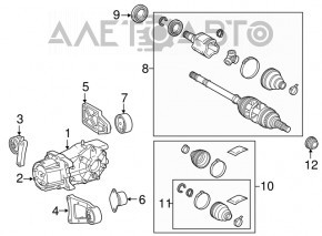 Rear gearbox bracket Toyota Rav4 13-18