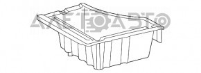 Trunk tray rear left Lexus RX450h 16-22