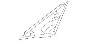 Triangle plug door front right Toyota Camry v70 18-24 structure