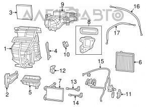 Heater assembly Fiat 500 12-19