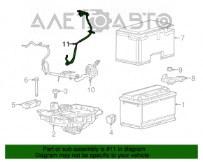 Negative terminal Jeep Cherokee KL 14-18 type 3 with sensor