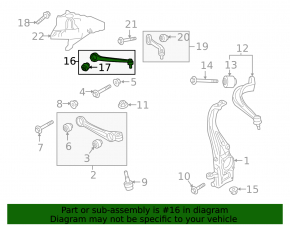 Upper control arm, front right, Audi A6 allroad 20-25