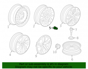 Wheel nut d19 M12x1.5 Honda Civic XI FE/FL 22-26