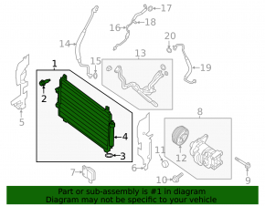 Nissan Pathfinder 13-20 air conditioner condenser