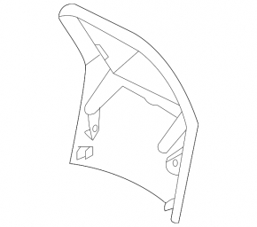 Subaru Outback 20-25 rear center console trim, black